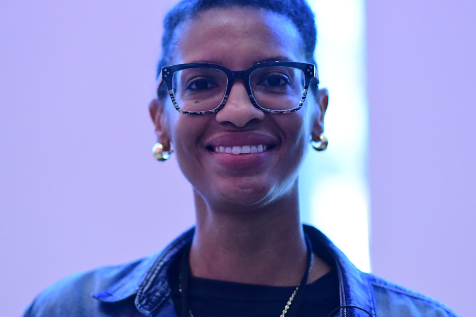A UXCON attendee portrait